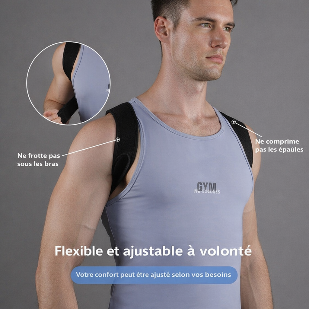 Correcteur de posture Orizon – Redresse dos réglable